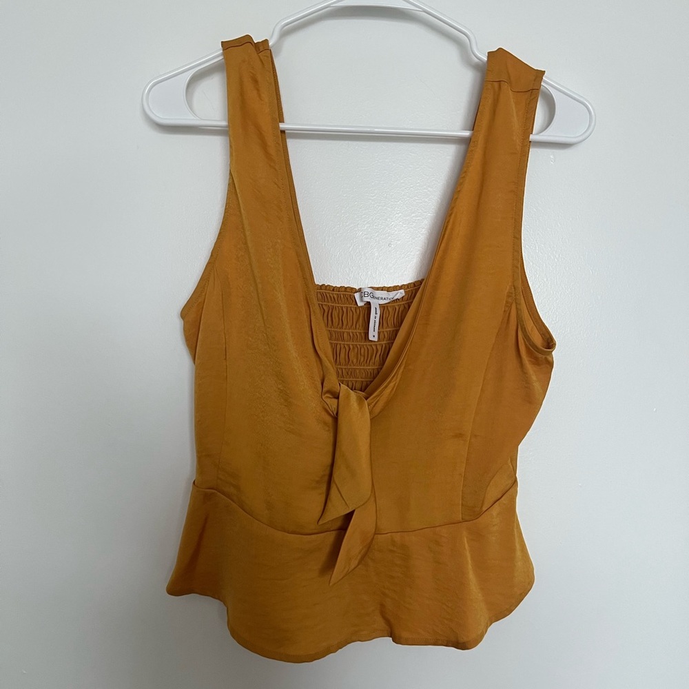 BCBG plunge blouse